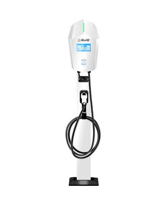 AC 240V สถานีชาร์จรถไฟฟ้า สถานีชาร์จ EV พร้อม RFID Card Key อุณหภูมิการทํางาน -30°C ถึง +50°C