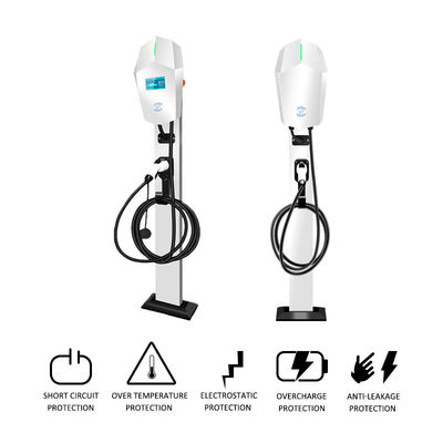 ประเภท 2 7KW 22kw CCS EVSE EV Charger DC AC OCPP IP55 สําหรับบ้าน