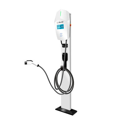 AC 240V สถานีชาร์จรถไฟฟ้า สถานีชาร์จ EV พร้อม RFID Card Key อุณหภูมิการทํางาน -30°C ถึง +50°C
