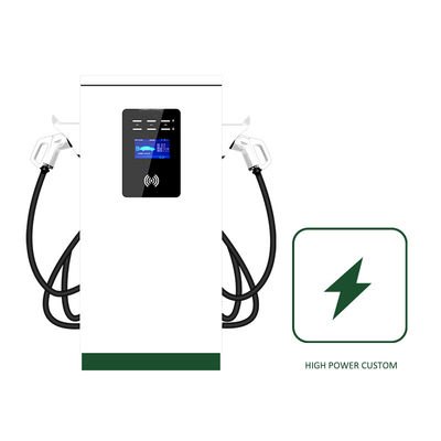 เครื่องชาร์จรถยนต์ไฟฟ้าแบบ USB สองสาย 22kw ชาร์จเร็ว ODM ขาว