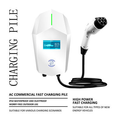32A สถานีชาร์จ EVSE ของรถไฟฟ้า ชาร์จติดผนัง EV พร้อม Wifi Ethernet