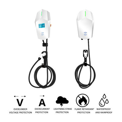 32A เครื่องชาร์จรถยนต์ประเภท 2 สถานีชาร์จทางด่วน AC 240V