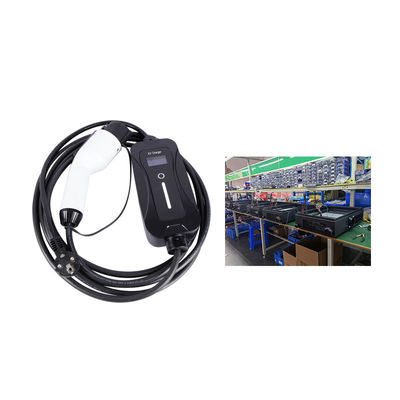 เครื่องชาร์จรถไฟฟ้า EVSE แบบพกพาภายนอก 110V-250V