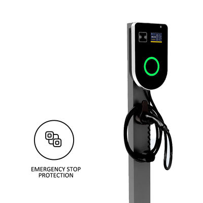 เครื่องชาร์จรถไฟฟ้าติดผนัง 22kw สําหรับบ้าน 3 ขั้นตอน