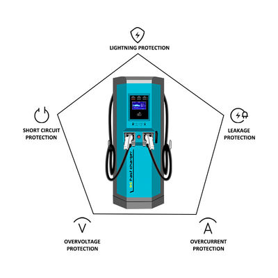 240KW Output Power EV Charger EVSE EV Charger กับระดับการป้องกัน IP55/1k10