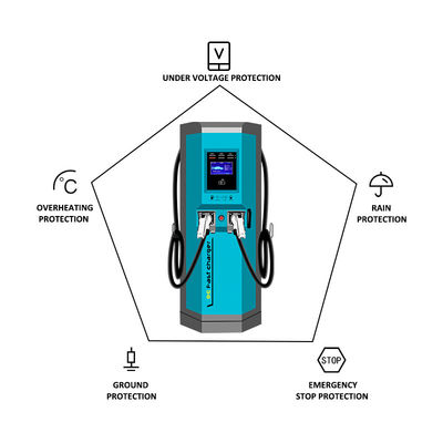 ค้อนชาร์จที่ประสิทธิภาพสูงกับ GW 8.8kg - IP 55/1k10 เครื่องชาร์จ EVSE EV ที่ได้รับการรับรอง